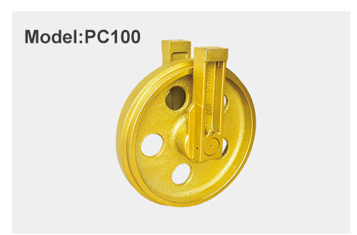 Komatsu PC100 Excavator Front Idler Assy 10-Ton Lug-Pattern
