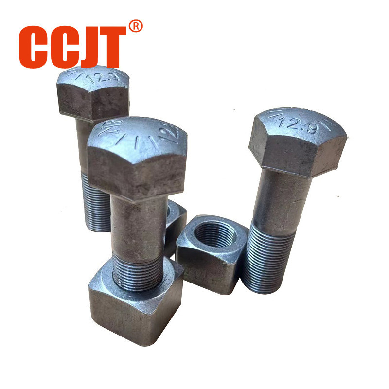 Excavator And Bulldozer Track Chain Bolt And Nut Excavator Track Bolts